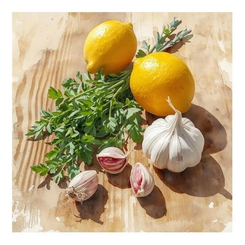 Lemon, Herb, Garlic Flattened Hen